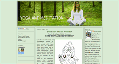 Desktop Screenshot of indianyogaandmeditation.com