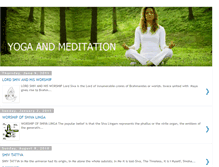 Tablet Screenshot of indianyogaandmeditation.com